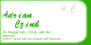 adrian czink business card